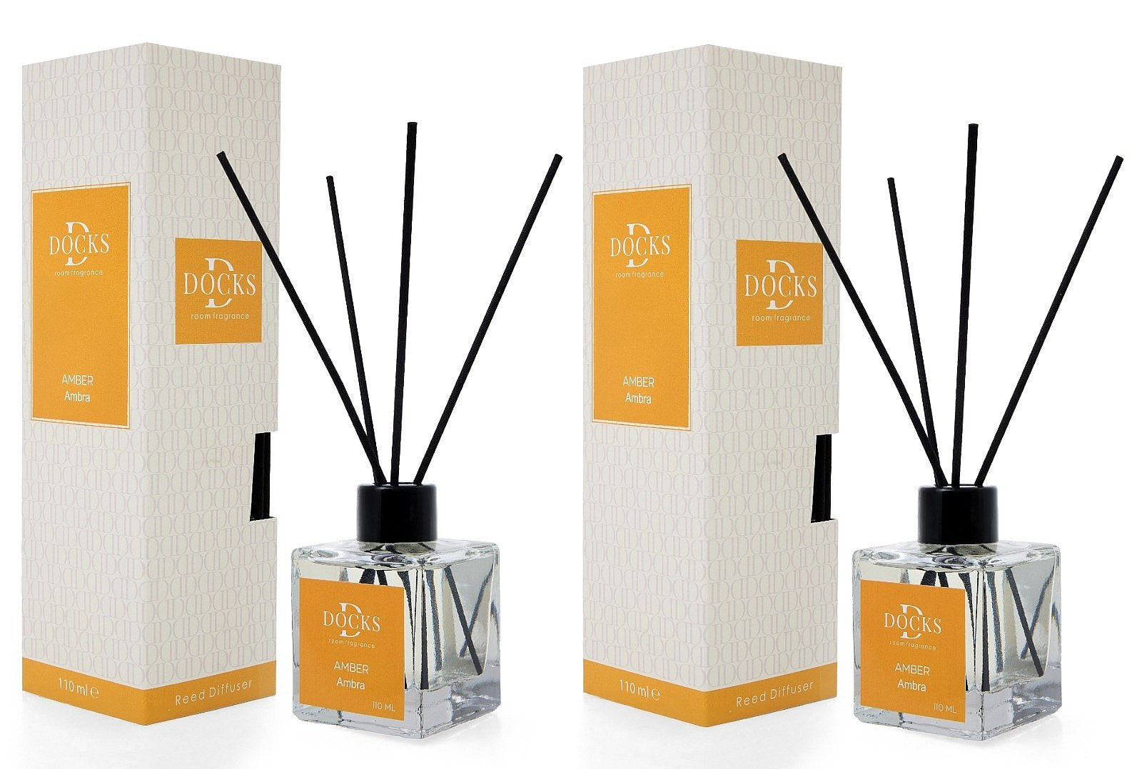 DOCKS 2'li Set Çubuklu Oda Kokusu Difüzör 220 ml - Amber