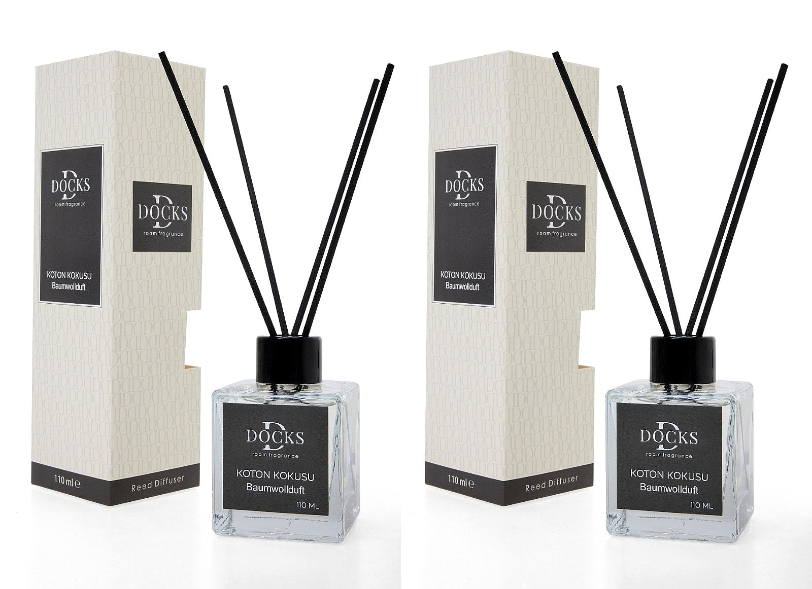 DOCKS 2'li Set Çubuklu Oda Kokusu Difüzör 110 ml - Pamuk Kokusu