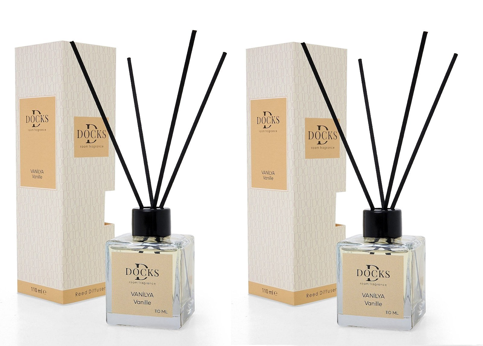 DOCKS 2'li Set Çubuklu Oda Kokusu Difüzör 220 ml - Vanilya